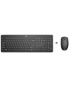 HP 230 Wireless Mouse and Keyboard Combo with Lag Free Wireless 2.4GHz, Long Lasting Battery - 16months, Up to 1600 DPI Mouse Precision, Quiet Keys and clicks, Black, 18H24AA